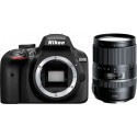Nikon D3400 + Tamron 16-300mm, black