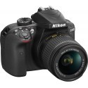 Nikon D3400 + 18-55mm AF-P + 70-300mm Kit, black