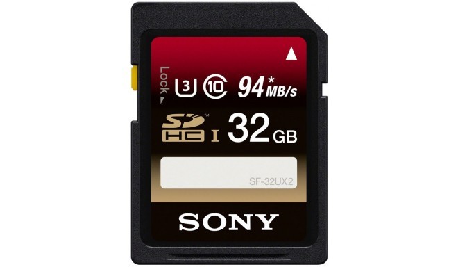 Sony карта памяти SDHC 32GB U3 Class 10