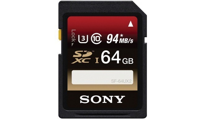 Sony mälukaart SDXC 64GB U3 Class 10