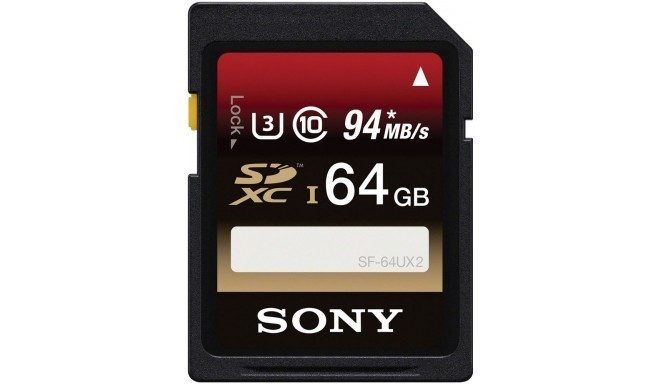 Sony memory card SDXC 64GB U3 Class 10