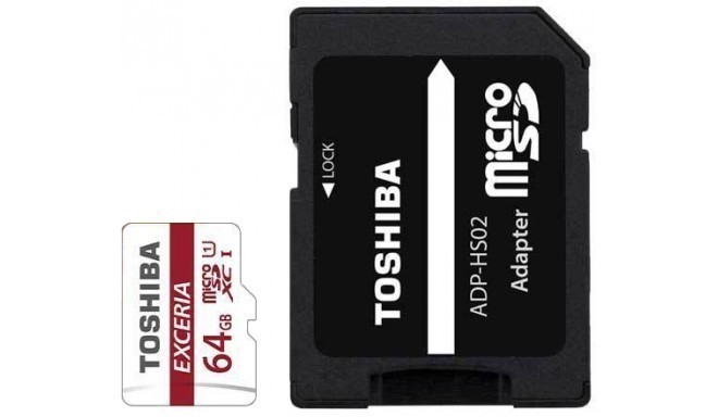 Toshiba memory card microSDXC 64GB + adapter