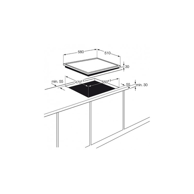 Установка варочной панели. Electrolux EGT 97355 NK. Врезка варочной панели. Врезка варочной панели в столешницу. Врезка индукционной варочной панели в столешницу.