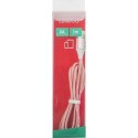 Omega cable microUSB 1m braided, pink (44260)