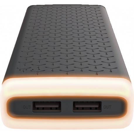 Platinet портативный аккумулятор 20000mAh 2.1A Li-Po Ambient Lighting, черный