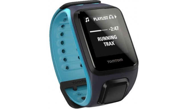 TomTom Runner 2 Cardio + Music L, tumesinine/helesinine