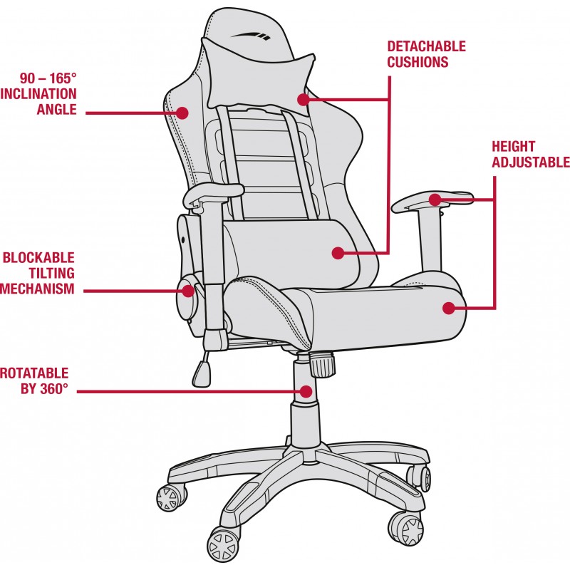 Speedlink Gaming Chair Regger (sl-660000-rd) - Office Chairs - Nordic 