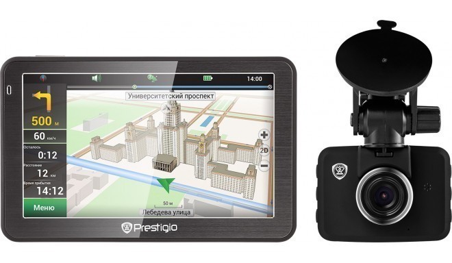 Prestigio GeoVision 5058 GPS + autokaamera RoadRunner 320I