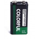 Colorful battery 9V 6F22