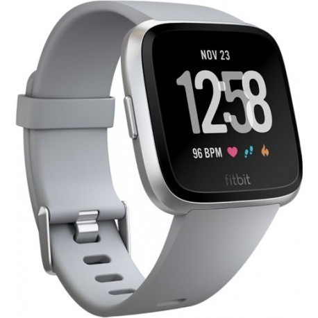 Fitbit Versa, серый/серебряный