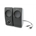 Gembird Desktop Multimedia Stereo Speakers set 2.0 ''Tsunami'', RMS 6W, black