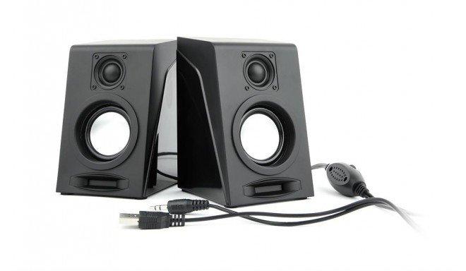 Gembird Desktop Multimedia Stereo Speakers set 2.0 ''Breeze'', RMS 6W, black