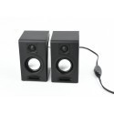 Gembird Desktop Multimedia Stereo Speakers set 2.0 ''Breeze'', RMS 6W, black