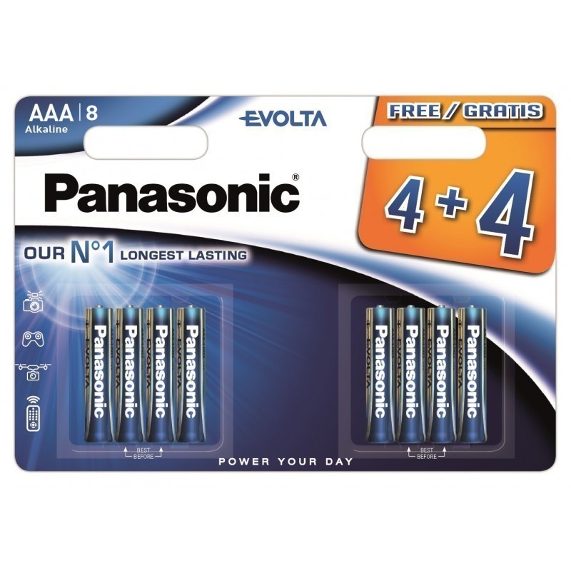 Panasonic Evolta patarei LR03EGE/8B (4+4tk)