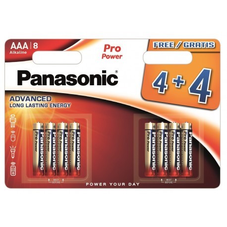 Panasonic Pro Power baterija LR03PPG/8B (4+4 gb.)