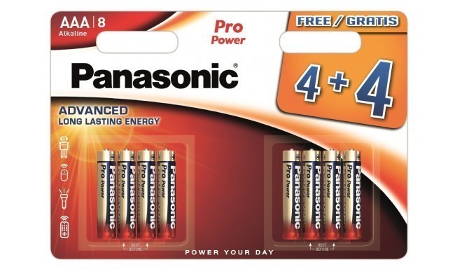 Panasonic Pro Power battery LR03PPG/8B (4+4pcs)