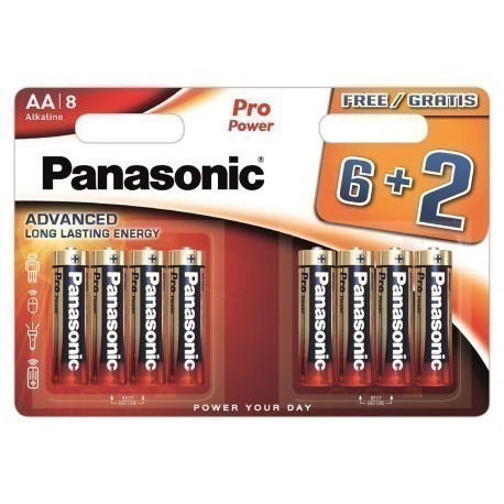 Panasonic Pro Power patarei LR6PPG/8BW (6+2)
