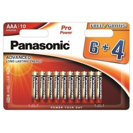 Panasonic Pro Power battery LR03PPG/10B (6+4pcs)