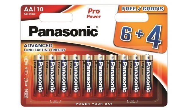 Panasonic Pro Power baterija LR6PPG/10B (6+4 gb.)