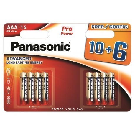 Panasonic Pro Power baterija LR03PPG/16B 10+6gb.