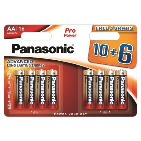 Panasonic Pro Power baterija LR6PPG/16B 10+6gb.