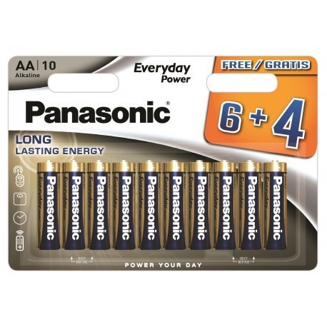 Panasonic Everyday Power baterija LR6EPS/10BW (6+4)