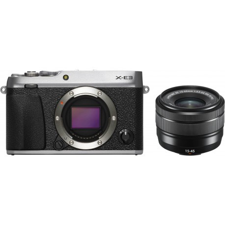 Fujifilm X-E3 + 15-45mm Kit, sudrabots