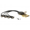 DELOCK PCI EXPRESS CARD > 4 X SERIAL WITH VOLTAGE SUPPLY