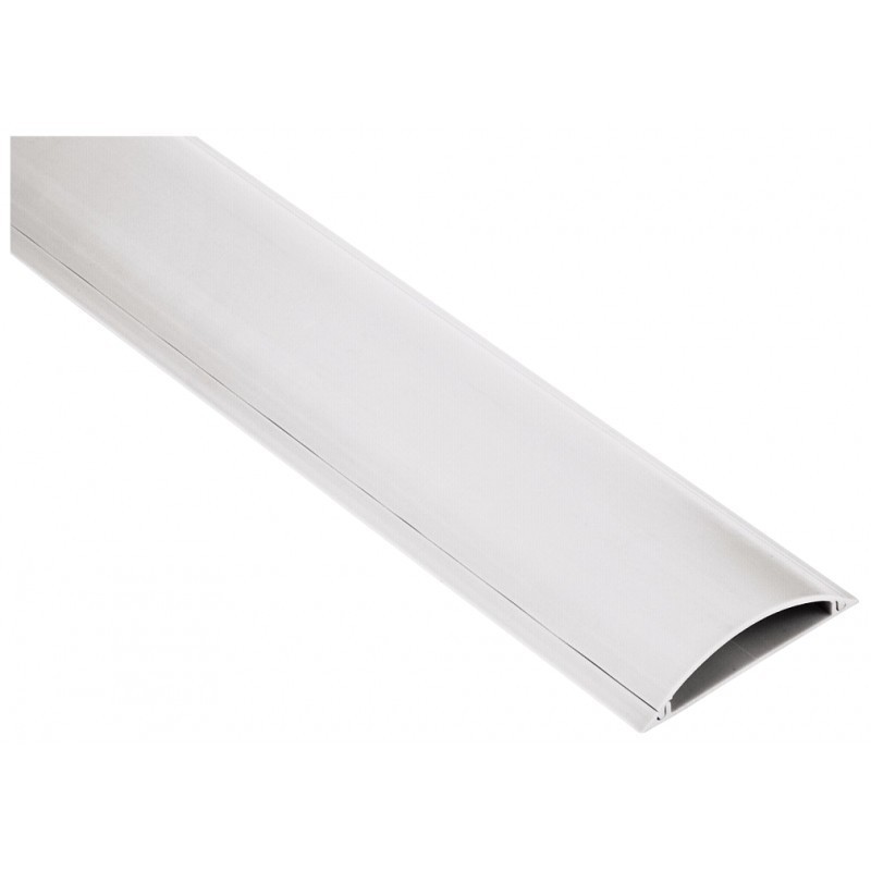 100/7/2.1 cm white Hama PVC Cable Duct Self-Adhesive Semi-Circular 