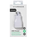 Vivanco USB laadija 1A, valge (38348)