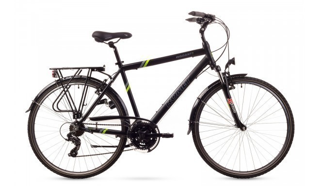 City bicycle for men 19 M ROMET WAGANT 1 black-green