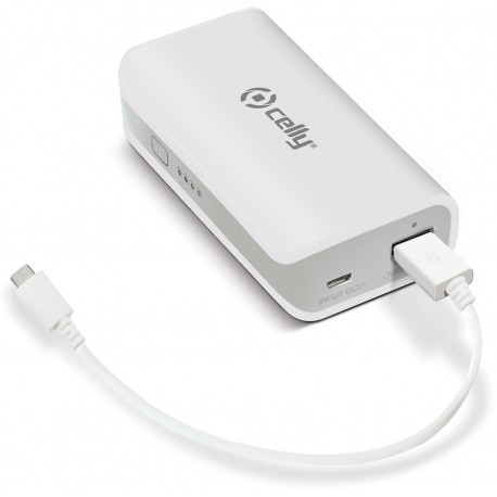 Celly akupank 4000mAh PB4000WH, valge