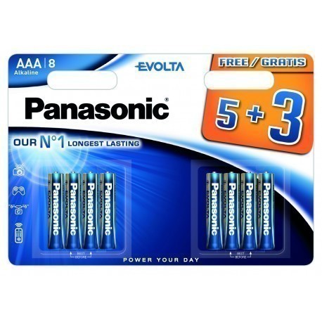 Panasonic Evolta patarei LR03EGE/8B (5+3)