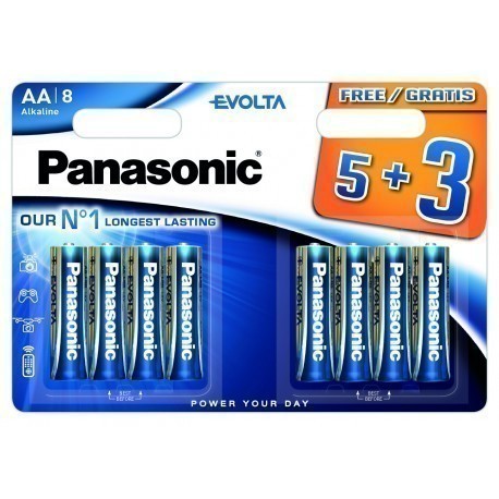 Panasonic Evolta батарейка LR6EGE/8B (5+3)