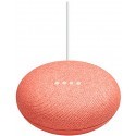 Google Home Mini smart speaker, coral
