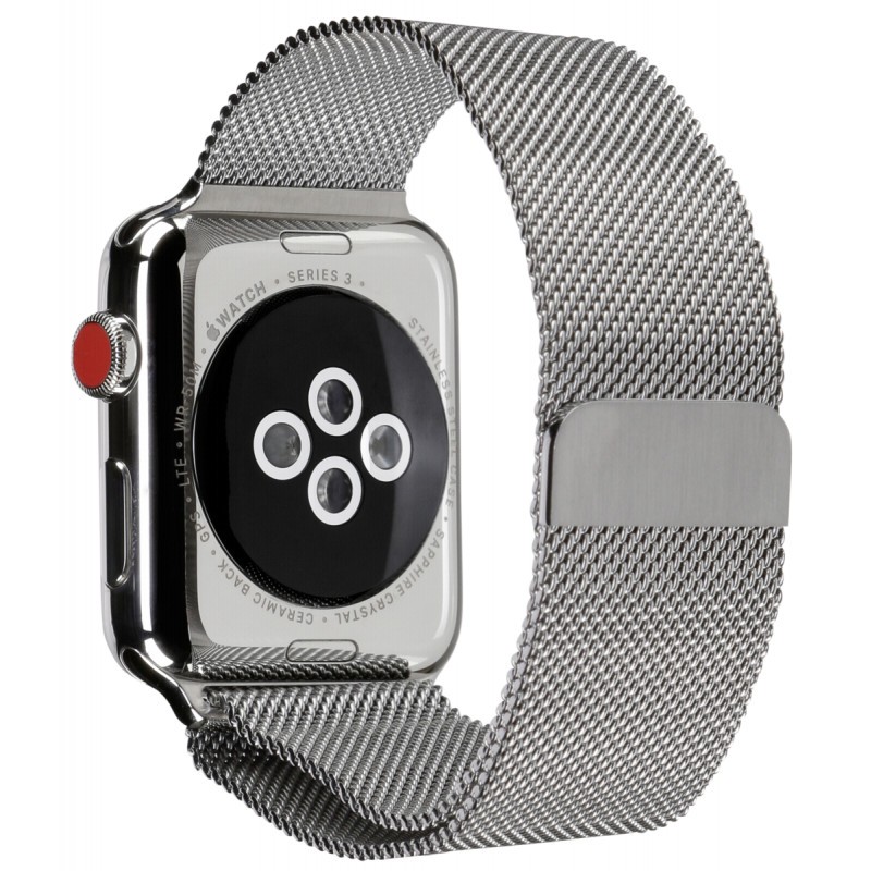 apple watch series 3 42mm stainless steel milanese loop