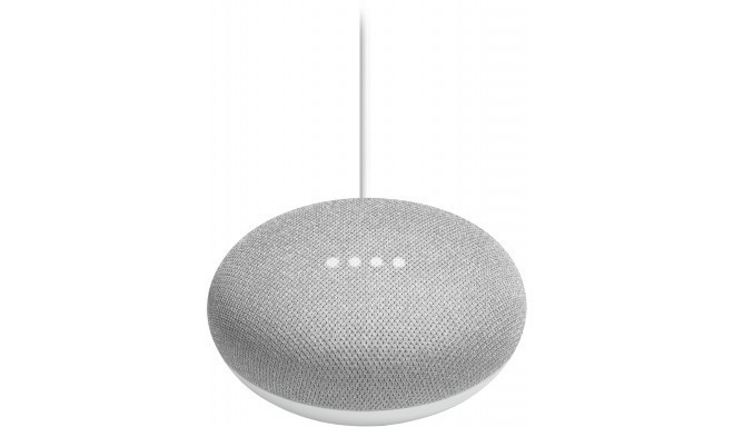 Google Home Mini smart speaker, chalk