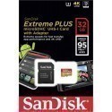 Sandisk mälukaart microSDHC 32GB Extreme Plus V30 + adapter