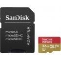 Sandisk memory card microSDHC 32GB Extreme V30 + adapter