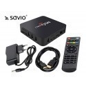 Multimedia player SAVIO  SAVTVBOX-01 (3G, LAN (RJ-45), WiFi; Black)