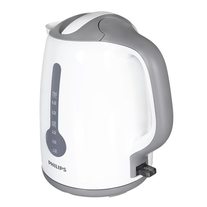 Across Site line Eccentric Philips kettle HD4649/00 2400W 1.7L, white - Kettles - Photopoint