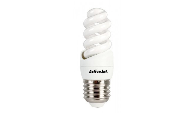 Fluorescent lamp spiral  Activejet  AJE-S9SP (430 lm; White warm; 9 W / E27)