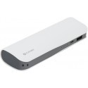 Platinet power bank Leather 7200mAh, white (43415)