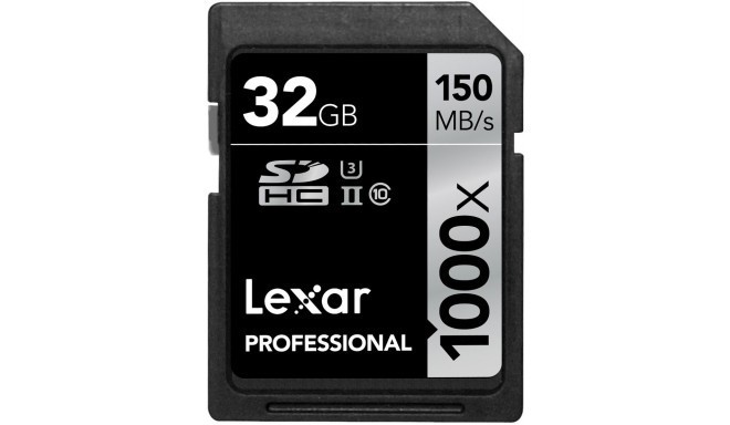Lexar memory card SDHC 32GB Professional 1000x 150MB/s