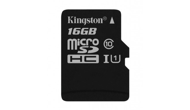 Kingston mälukaart microSDHC 16GB Canvas Class 10 (SDCS/16GBSP)