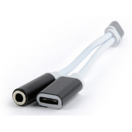Gembird kabelis USB-C - 3,5 mm, melns