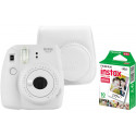 Fujifilm Instax Mini 9, smoky white + vutlar + paber