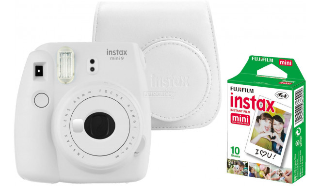 Fujifilm Instax Mini 9, smoky white + vutlar + paber