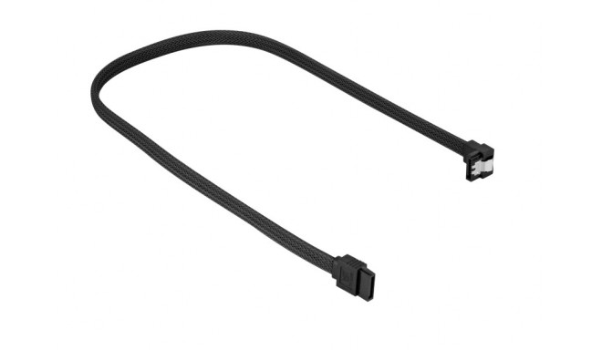 Sharkoon SATA III Angled Cable black - 45 cm
