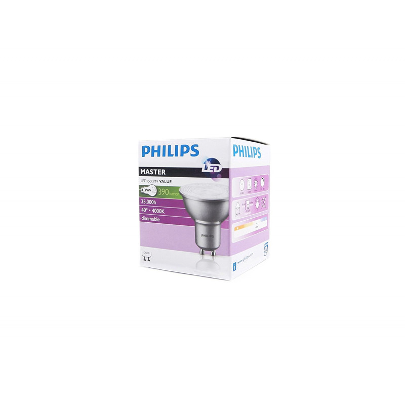 import include Feeling Philips Master Value LEDspot 4.3W GU10 230V - 40° 840 - LED lamps -  Photopoint